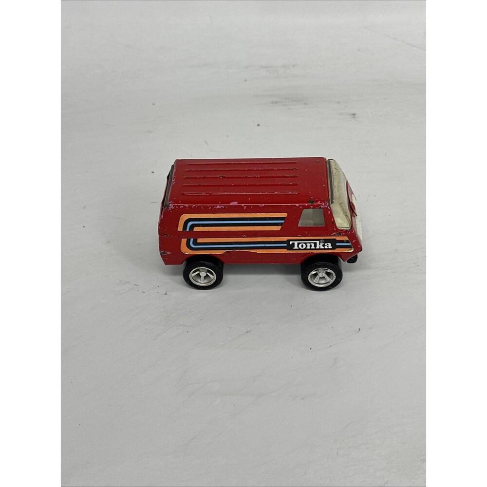 Vintage 1970's Toy Tonka Red Van with Graphics - Picture 4 of 6